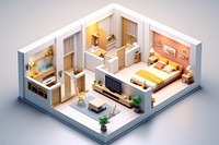 Furniture architecture electronics technology. AI generated Image by rawpixel.