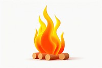 Fire white background glowing burning. AI generated Image by rawpixel.