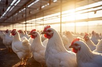 Chicken poultry agriculture animal. AI generated Image by rawpixel.