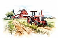 Farm agriculture outdoors tractor. AI generated Image by rawpixel.