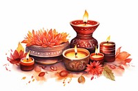 Candle diwali thanksgiving celebration. AI generated Image by rawpixel.