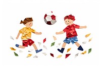 Football sports paper toy. AI generated Image by rawpixel.