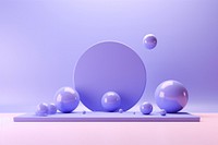 Sphere purple blue simplicity. AI generated Image by rawpixel.