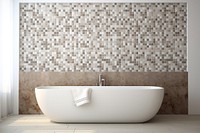 Wall architecture bathroom bathtub. AI generated Image by rawpixel.