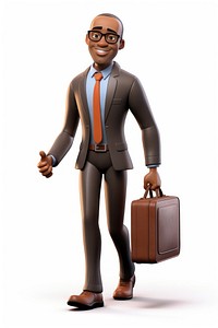 Briefcase cartoon adult man. 