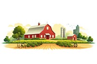 Farm architecture agriculture building. AI generated Image by rawpixel.
