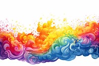 Backgrounds rainbow pattern white background. 