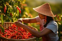 Gardening outdoors nature farmer. AI generated Image by rawpixel.