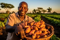 Farmer adult food crop. 