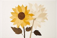 Sunflower art painting plant. 