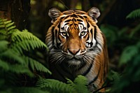 Tiger wildlife animal mammal. AI generated Image by rawpixel.