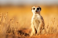 Meerkat wildlife animal mammal. AI generated Image by rawpixel.