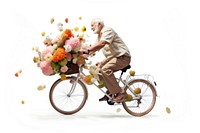 Bicycle flower vehicle cycling. AI generated Image by rawpixel.