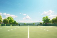 Tennis outdoors sports tennis court. 