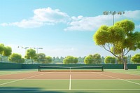 Tennis outdoors sports tennis court. 