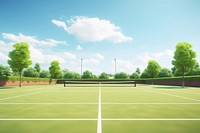 Tennis outdoors sports tennis court. 