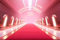 Light red transportation architecture. AI generated Image by rawpixel.