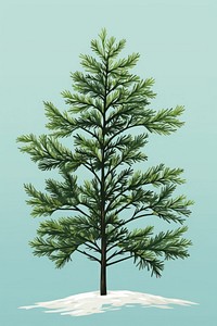 Tree winter plant pine. AI generated Image by rawpixel.