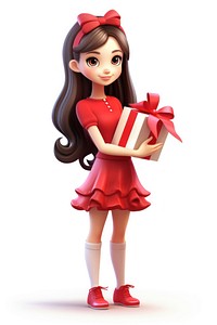 Cartoon child gift doll. AI generated Image by rawpixel.