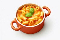 Macaroni pasta food bowl. 