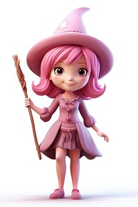 Figurine cartoon doll pink. AI generated Image by rawpixel.