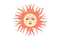 Sketch sun white background illustrated. AI generated Image by rawpixel.