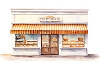 Bakery architecture outdoors entrance. AI generated Image by rawpixel.