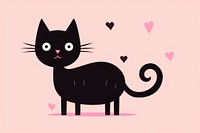 Cartoon animal mammal black. AI generated Image by rawpixel.