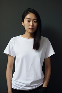 T-shirt photography portrait fashion. AI generated Image by rawpixel.