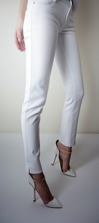 Footwear pants jeans white. 