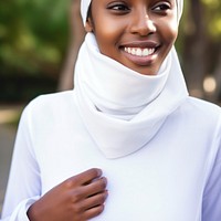 Portrait female adult smile. 