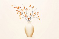 Flower vase plant art. AI generated Image by rawpixel.