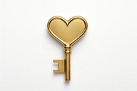 Key jewelry shape heart. 