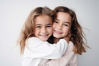 Hugging portrait child smile. AI generated Image by rawpixel.
