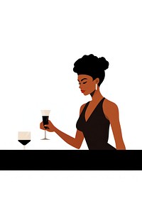 Bartender female glass drink. AI generated Image by rawpixel.