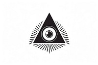 Logo triangle circle symbol.