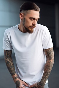 Tattoo t-shirt white individuality. 