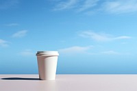 Coffee cup table blue. 