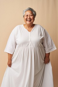 Adult smile dress white. AI generated Image by rawpixel.