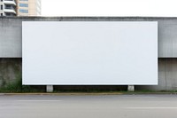 Billboard white advertisement architecture. 