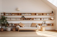 Furniture bookshelf bookcase floor. 