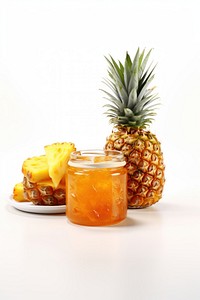 Pineapple fruit plant glass. 