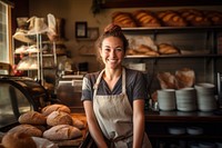 Bakery bread adult food. 