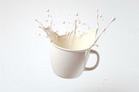 Drink milk mug white background. AI generated Image by rawpixel.