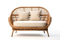 Furniture cushion pillow wicker. AI generated Image by rawpixel.