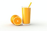 Juice orange fruit drink. 