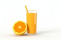 Juice orange fruit drink. 