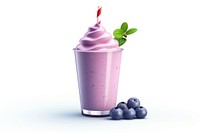 Blueberry smoothie dessert fruit. AI generated Image by rawpixel.