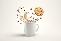 Cup coffee cookie dairy. AI generated Image by rawpixel.