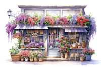 Flower architecture building outdoors. AI generated Image by rawpixel.